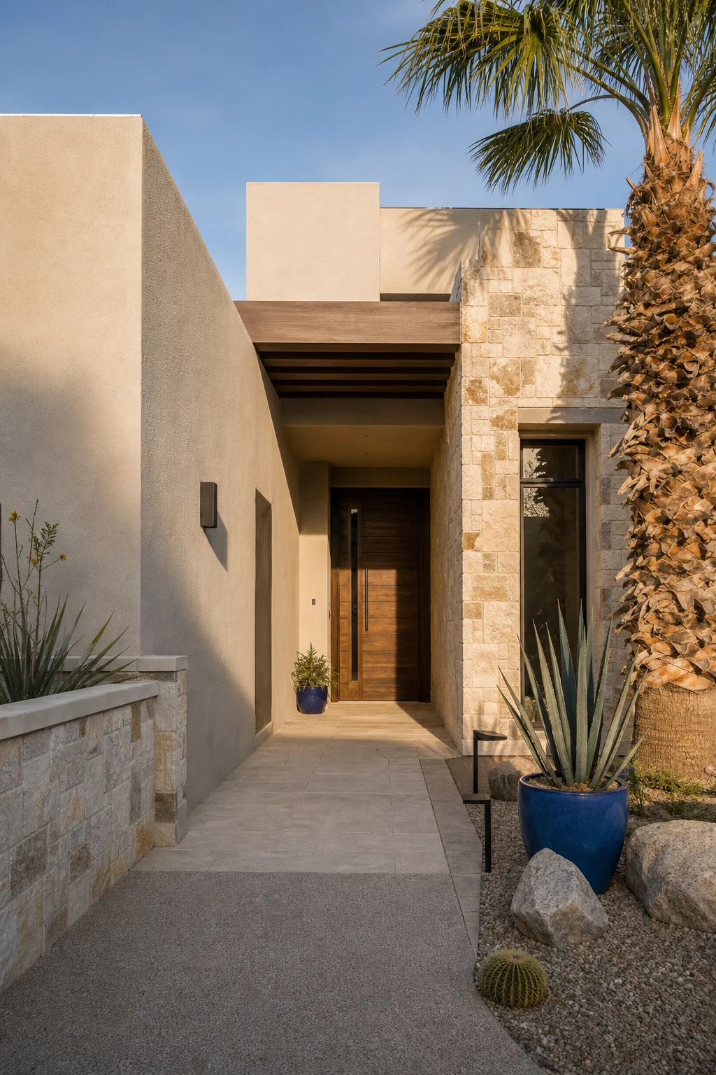 Fachada remodelada — construcción residencial